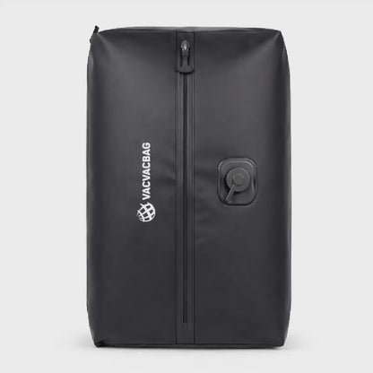 A demonstration of the VacVacBag and how it should be used properly. Packing the bag and placing it inside the suitcase before closing it and getting ready for the trip.